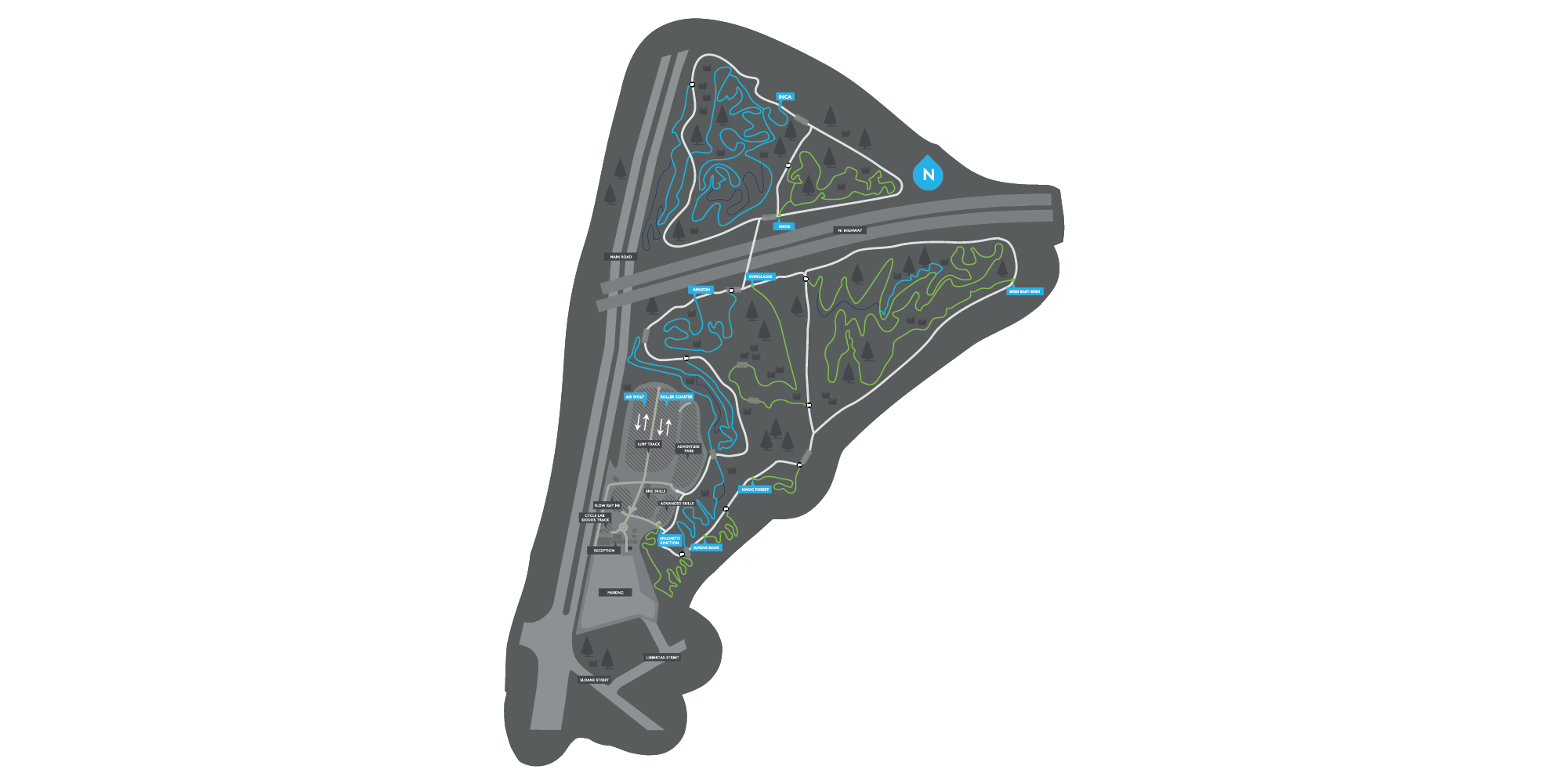 Cycle Lab Bike Park map